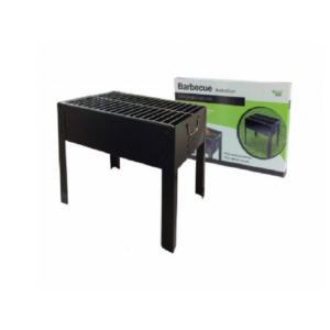 Barbecue rettangolare a carbone con griglia in acciaio inox 35x25x35cm