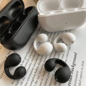 Auricolari Bluetooth 5.3 senza fili e con clip per orecchio impermeabile mini sport corsa anti-rumore qualità HIFI lunga durata della batteria