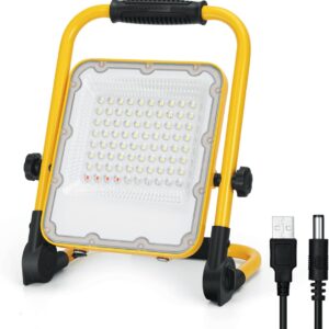 Lampada led ricaricabile,50W Faretto a batteria,lampada da lavoro portatile