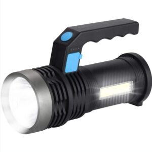 Torcia led portatile ricaricabile usb pannello solare luce emergenza campeggio Q-LED556
