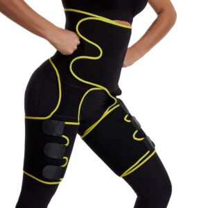Allenatore di Fascia per Il Sudore del Corpo - Rifiniture per Coscia Corsetto Butt Lifter Shapewear e Fianchi Cintura Cintura Regolabile in Vita Monopezzo per Donna e Uomo