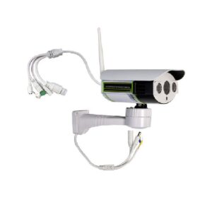 Telecamera IP HD 2 led array visione notturna wifi staffa motorizzata lente 6mm