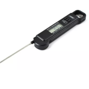 Termometro Digitale Alimentare – Sonda in Acciaio Inox Retrattile, Conversione °C/°F, Display Ampio