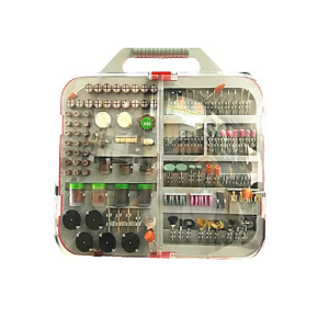 Kit Valigetta Accessori Mini per Trapano Smerigliatrice Punte Frese Modellismo