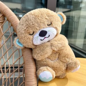 Breathing Bear Peluche Lontra Calmante - Sensazione Grembo Materno Marrone