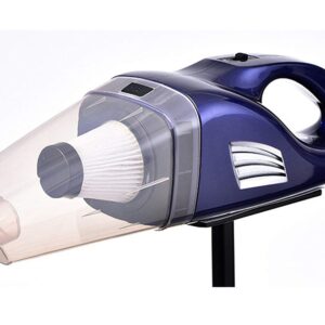 Mini aspirapolvere a mano senza fili ricaricabile ciclonico potente 100W batteria litio 12V con filtro più epais portatile ricarica rapida per pulizie (Sacco/Liquido 600ml)