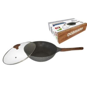 Padella DgBavaria da 30cm con Manico in Legno Antiaderente