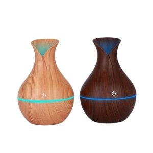 Umidificatore ad ultrasuoni USB purificatore d'aria color legno 130ML