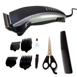 Rasoio Taglia Capelli Peli Barba SP-4604 Super Pro Clipper 4 Pettini Forbici Hsb