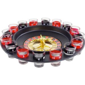 Roulette Alcolica Gioco Tavolo Girevole Gioco D'azzardo Liquore 16 Bicchierini