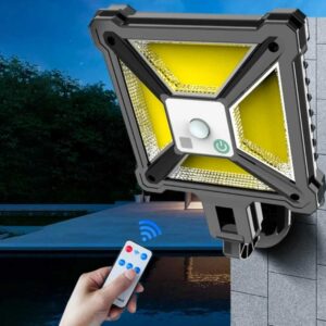 Faro lampione stradale pannello solare fotovoltaico sensore faretto COB