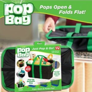 Busta spesa organizer antiscivolo rigida pop bag da viaggio e casa