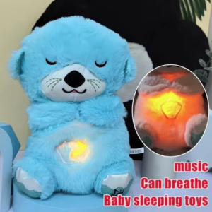 Breathing Bear Peluche Lontra Calmante - Sensazione Grembo Materno Celeste