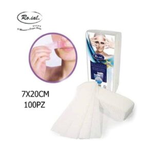 100 Pezzi Strisce Depilatorie in T.N.T. Epilazione Estetica Professionale Depilazione Cera Roial 7x20cm