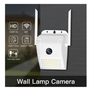 Telecamera ip WiFi esterno 2mp 1080 led sensore allarme luce faro ip66 camera sd