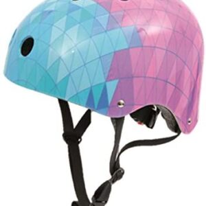 Soy Luna- Disney Skate Helm Blau/Rosa Design Casco, Multicolore, 70032411