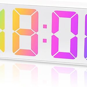 Sveglia Da Comodino Digitale Luminosa LED Orologio Bianco