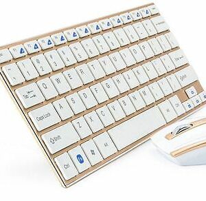 Set Mini Tastiera + Mouse Wireless 2.4Ghz Hk-3910 Senza Fili Compatta
