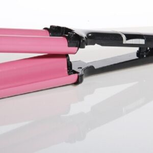 Piastra Professionale Arricciacapelli Tripla Onda Professionale a 3 Rami Effetto Riccio E Ondulati Cavo 360 Gradi