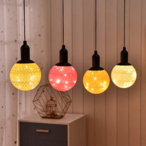 Lampada led di cotone luce decorazione notturna cavo-interruttore