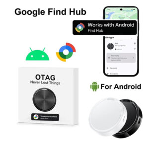 Android Smart Tag OTAG – Localizzatore Bluetooth Compatibile con Google Find My Device, Tracciamento Oggetti Senza Abbonamento, Posizionamento Globale via Rete Find Hub – Per Chiavi, Bagagli, Portafoglio, Zaino (Solo Android)