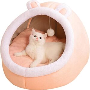 Cuccia per gatti da casa, cucce per gatti lavabili in lavatrice con fondo antiscivolo, casa per gatti da interni o cani di piccola taglia, cucciolo, gattino.