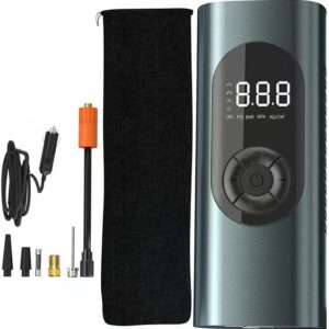 Mini compressore aria portatile auto compressore d'aria elettrica multifunzione con schermo lcd digitale e torcia led alta precisione digitale pneumatici gonfiatore