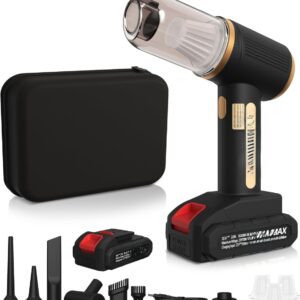Aspirapolvere Portatile 4 in 1 per Auto e Casa – 21.000 Pa, 180 W, Batteria 24V, Senza Fili, con 7 Accessori