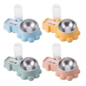 Ciotola doppio corpo combo per cibo acqua dispenser in plastica per cani gatti