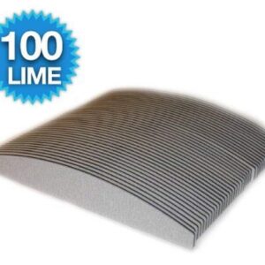 Kit 100 lime mezza luna bilaterale grana 100/180 per ricostruzione unghie