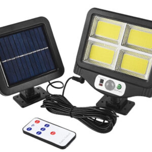 Faro led energia solare 4 cob luce fredda sensore movimento faretto esterno FO-781-6