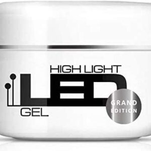 Silcare - Gel Monofasico High Light Led Trasparente 100 g- Media/alta densità, autolivellante - Ricostruzione unghie, coperture e refill
