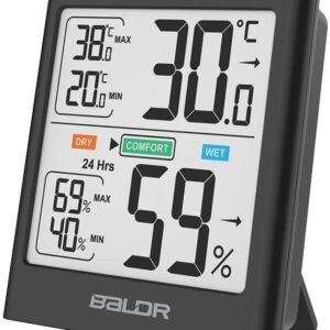 Igrometro termico b0135 termometro igrometro monitoraggio dell'aria temperatura e umidità dell'aria con angolo di induzione retroilluminazione per bambini soggiorno ufficio ecc.