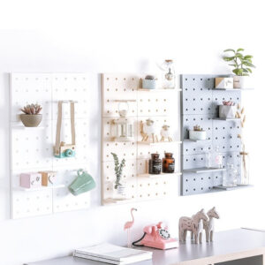 Mensola da cucina in plastica semplice da forare, ripiano da cucina, dormitorio, bagno, parete attrezzata