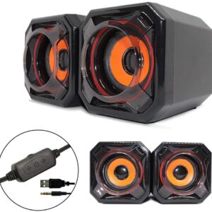 Altoparlante per laptop con membrana di vibrazione Mega Bass e alimentatore USB Compatibile con PC, telefono cellulare, tablet, TV, MP3