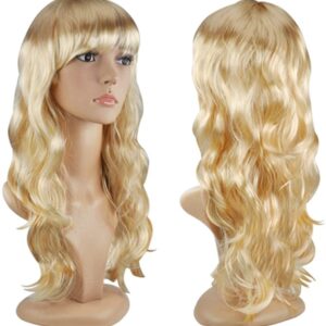 Parrucca da Donna Lunga Biondo ondulata -65 cm