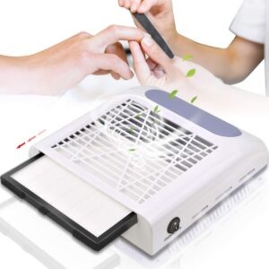 Aspiratore polveri da tavolo unghie nail art manicure professionale 80w