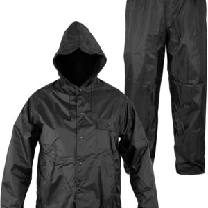 Completo impermeabile taglia unica antipioggia giacca pantalone nylon