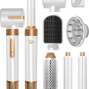 Styler Air 7-in-1 con Asciugacapelli 1400W, Spazzola ad Aria Calda, Arricciacapelli Automatico e Diffusore
