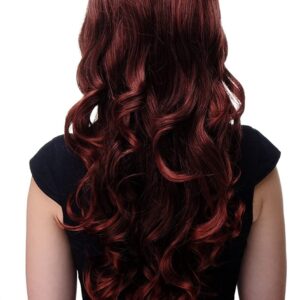 Parrucca Mogano da Donna effetto ondulato- 65 cm