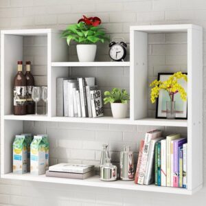 Mensole a Muro per Cameretta in Legno MDF  colore bianco