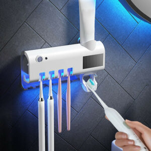 Sterilizzatore per spazzolino dispenser dentifricio supporto spazzolini