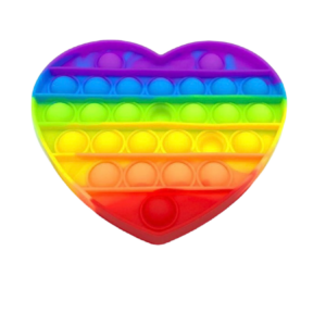 Push Pop Bubble , Giocattolo  Antistress color arcobaleno per Alleviare l'Ansia- Giocattolo Sensoriale per Bambini ＆ Adulti