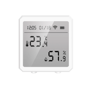 Smart WiFi Sensore di umidità della temperatura Display LCD per interni Igrometro Termometro Compatibile con Alexa Google Home