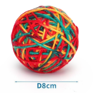 Gioco per Gatto Palla Di Lana con campanella incorporata diametro da 8 cm -intrattenimento per gatti -stimolazione del movimento e della creatività