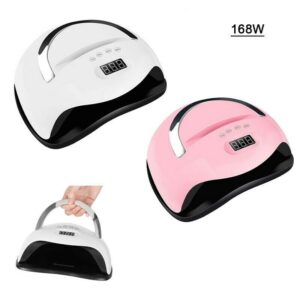 Lampada uv led gel unghie professionale 168w fornetto nail art colata bq