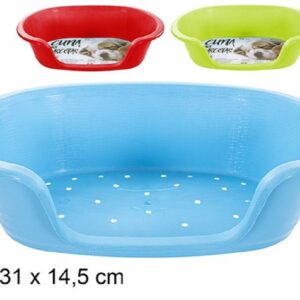 Cuccia in Plastica per Cani e Gatti da Interno Lettino per Cani Taglia Media Grande 49,7 x 31 x 14,5 cm