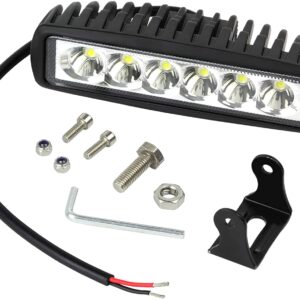 Faro da Lavoro Barra LED 48W Proiettore Riflettore Faretto Fendinebbia Lampada Luci da Lavoro Luce di Proiettore a LED