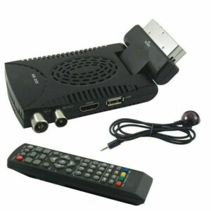 Decoder mini digitale terrestre DVB T3 scart HD 333 con telecomando