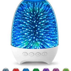 Luci notturne con altoparlante Bluetooth lettore MP3 con altoparlante Bluetooth lampada da comodino con controllo tattile lampada da tavolo a LED multicolore RGB